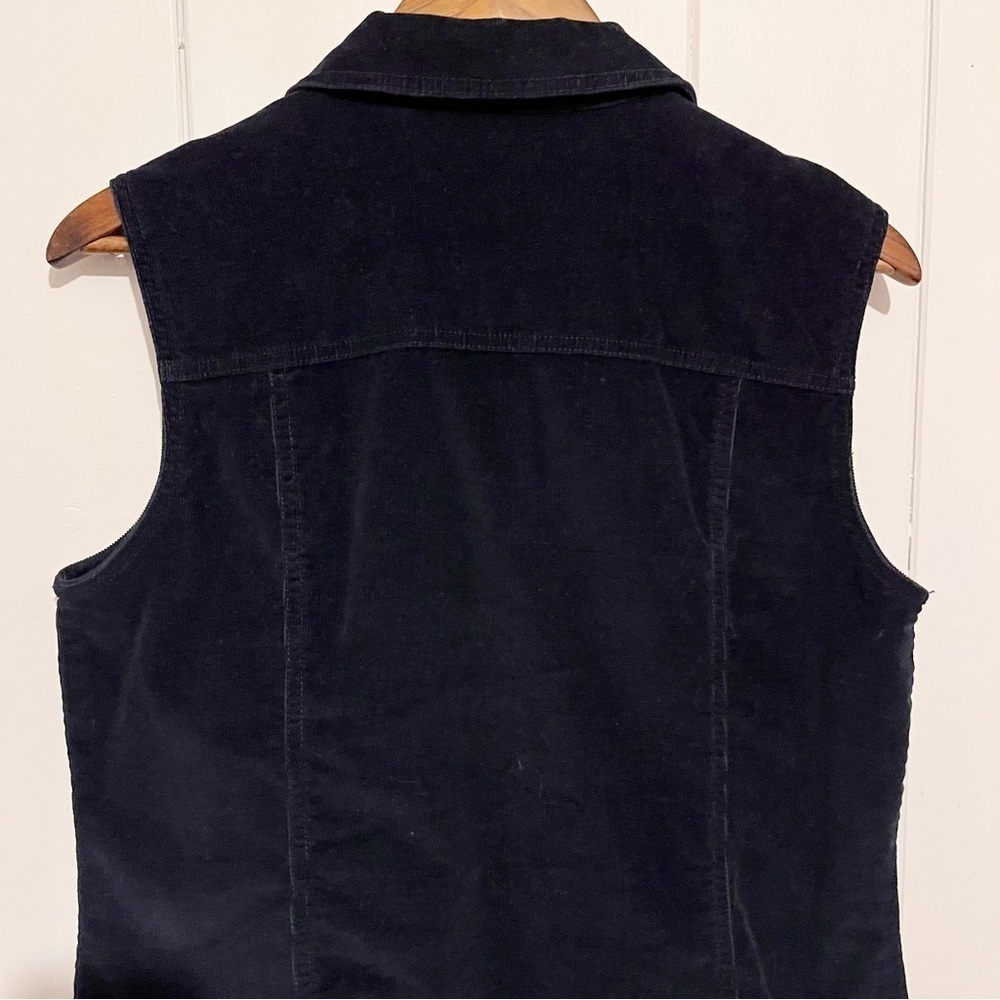 Northern Reflections Vintage Navy Corduroy Vest. Size Medium. - Picture 6 of 8